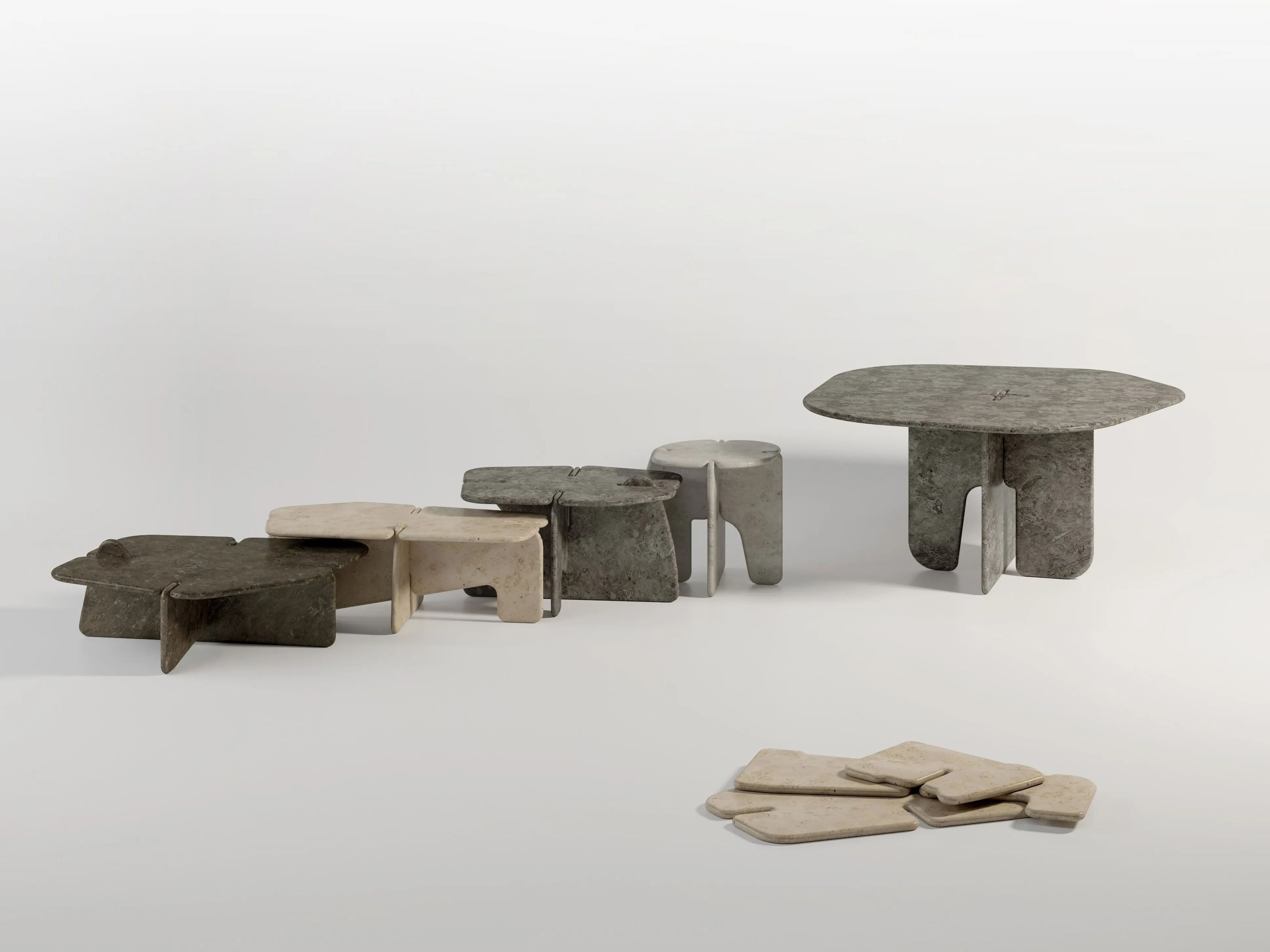 Журнальный столик из натурального камня Davani Lamé ARCH-00119958 - Вид №1