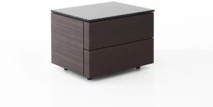 Porro Прикроватная тумбочка из лакированной древесины с ящиками Hub