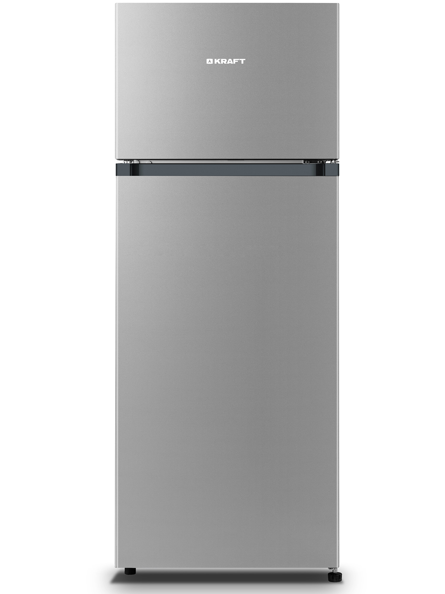 9919948 Холодильник с морозильником   KRAFT KF-DF340S серебристый STDN-0118596