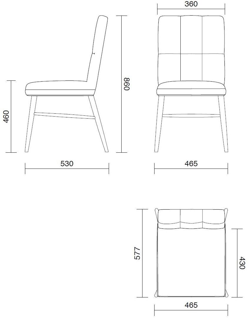 ALMA DESIGN Стул из ткани Magenta 1120 - Вид №4