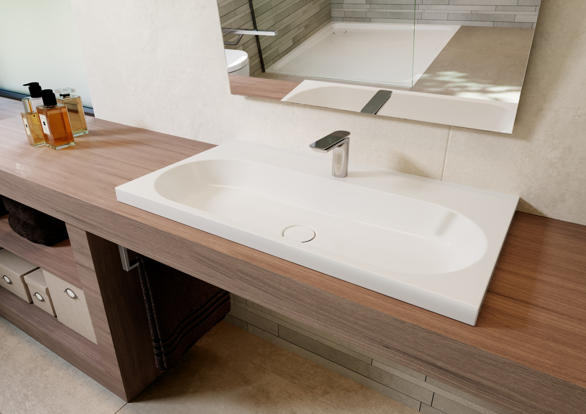 Умывальник KALDEWEI Сталь эмалированная 3055 24 багамский бежевый 3055306024  - Вид №6