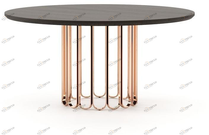 Laskasas Круглый обеденный стол из дерева Cheryl Lk2225 