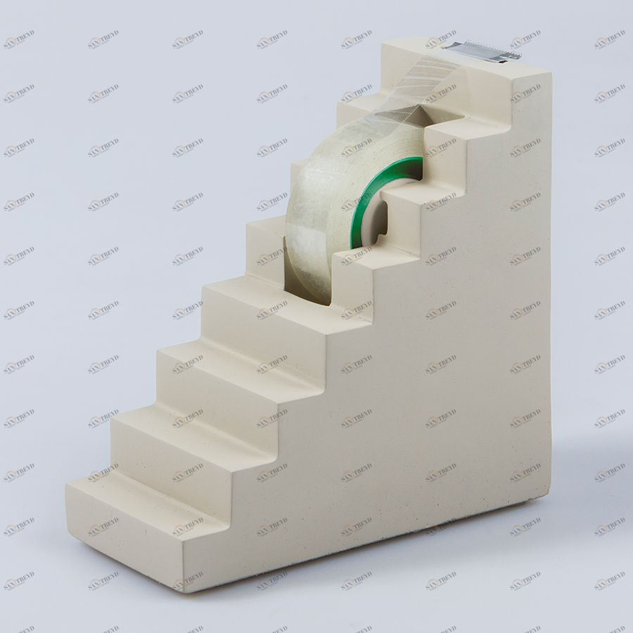 Диспенсер для скотча бетонный Scala серый Doiy DYSCALATD