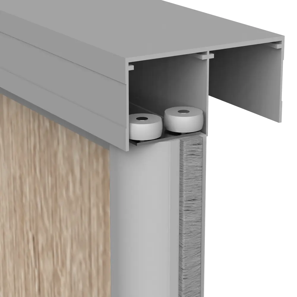 Дверь-купе KONSENSA 225.5x70.4 см МДФ цвет дуб сонома профиль матовое серебро STLM-2023944 - Вид №4