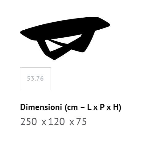 Бочковый стол со стальным основанием и столешницей из Супермармо Bontempi Casa Bach ARCH-00142222 - Вид №12
