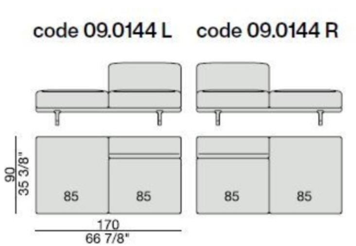 Porada Модульный тканевый диван с вещевым ящиком Eighteen sun-id-1365862 - Вид №21