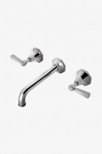 RDLS70 Низкопрофильный смеситель для унитаза Roadster с тремя отверстиями, металлическими ручками и клапаном Waterworks