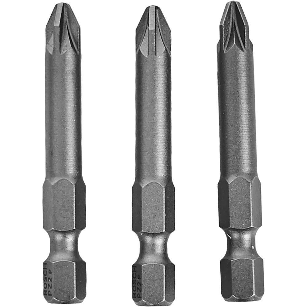 Бита крестовая Bosch Extra Hard 2607001577 PZ2x49 мм, 3 шт. 83433303 STLM-2160828 BOSCH PROFESSIONAL 