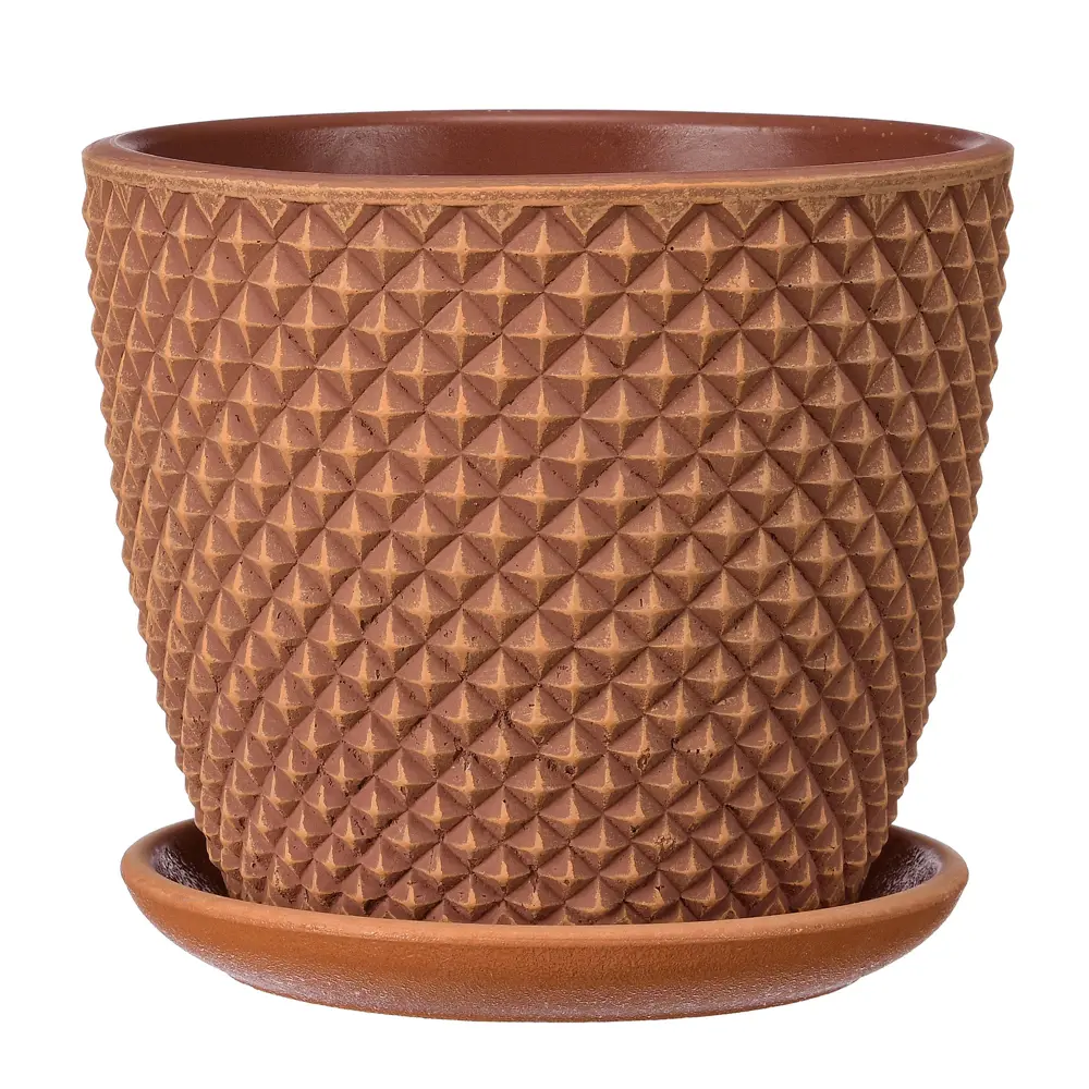 Santreyd Горшок цветочный Грань Бутон 2 - керамический кашпо терракотовый 89351673 КБ-Б2-217-08 STLM-0963811