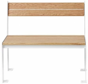 Nola Industrier Садовая скамейка из стали и дерева Low/high U11-59/2