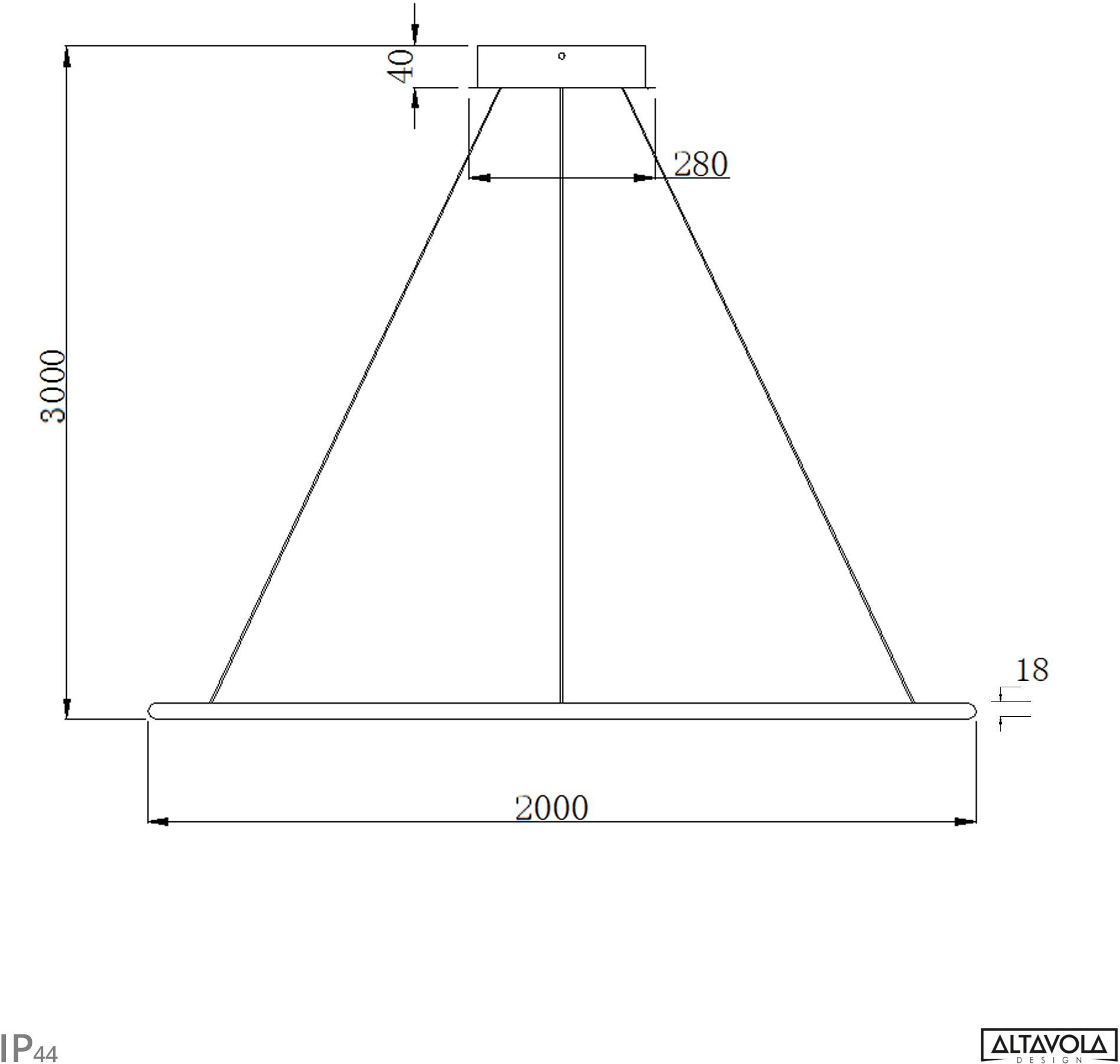 Altavola Design Светодиодный подвесной светильник из алюминия Led shape La073/p  - Вид №23