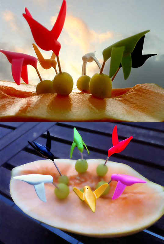 Набор для канапе Humming Bird 6 шт Qualy QL10103MX583 - Вид №2