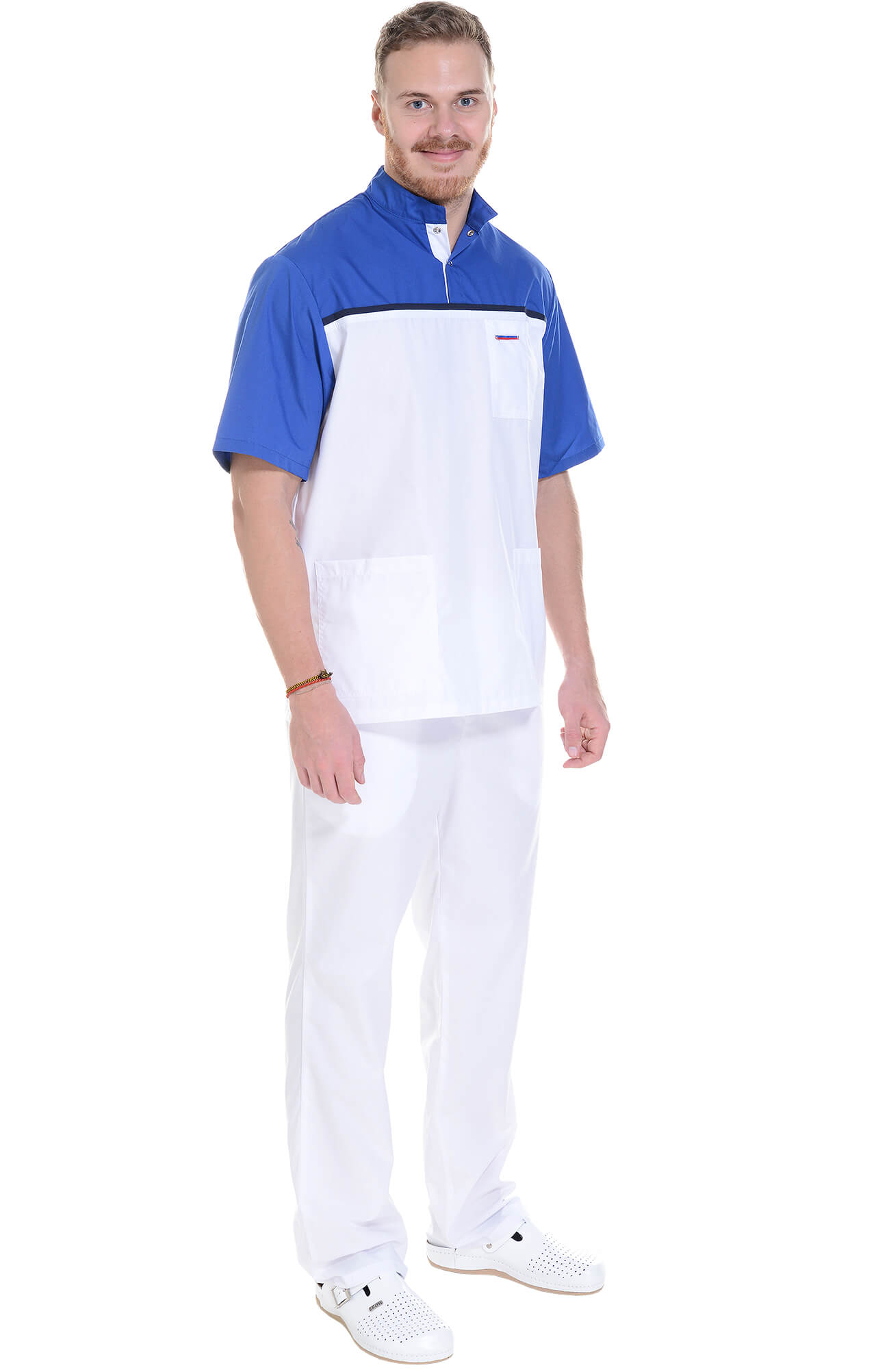 61945 Костюм "Лидер" белый василек  Медицинская одежда  размер 48-50/182-188 Спецодежда  - Вид №14