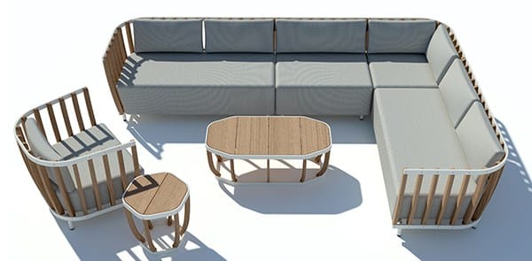 Круглый стол из тикового дерева Ethimo ARCH-00122349 - Вид №5