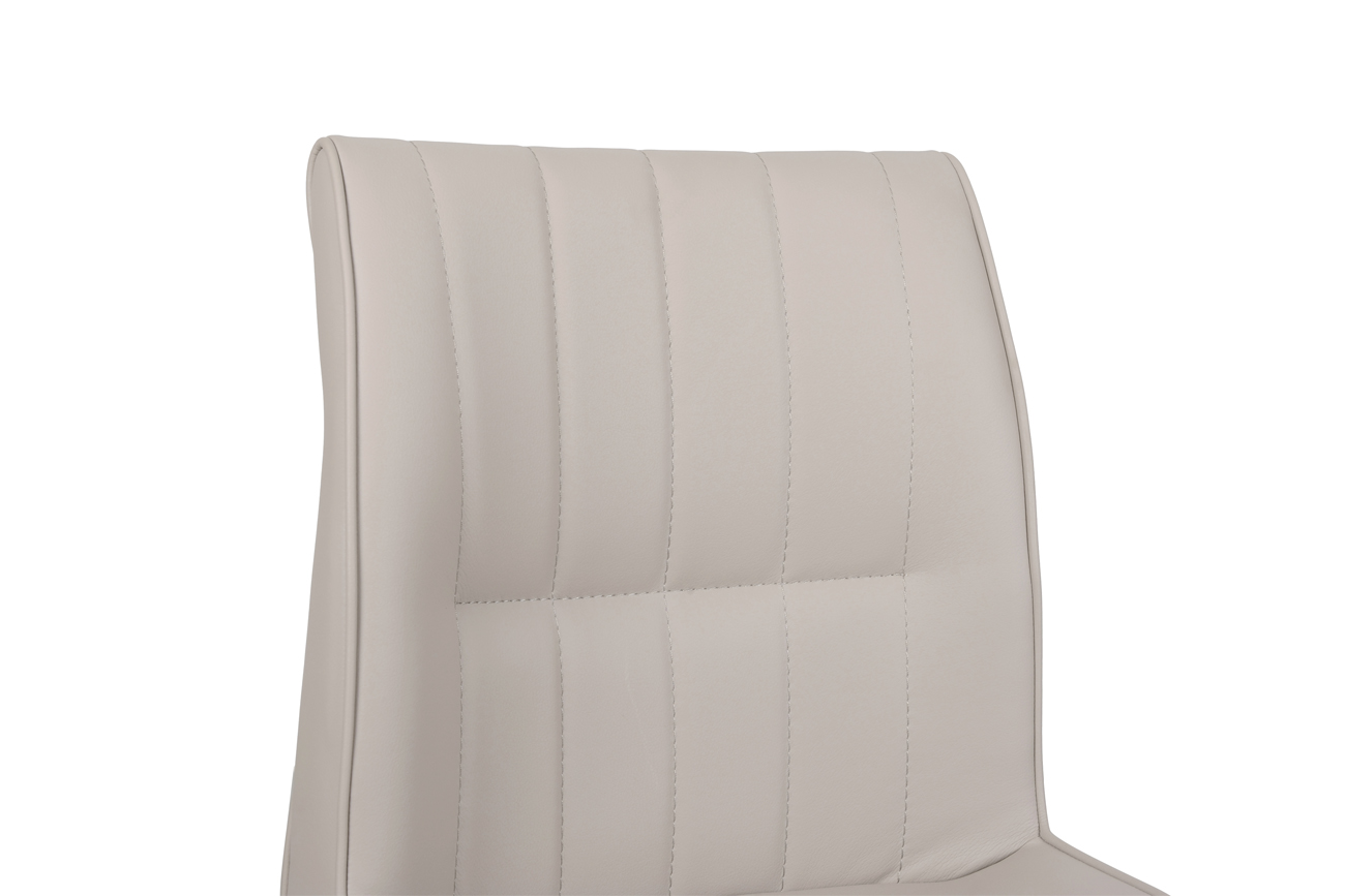 Стул барный серо-бежевый, экокожа 47х52х96см GARDA DECOR  266815 Бежевый  - Вид №3