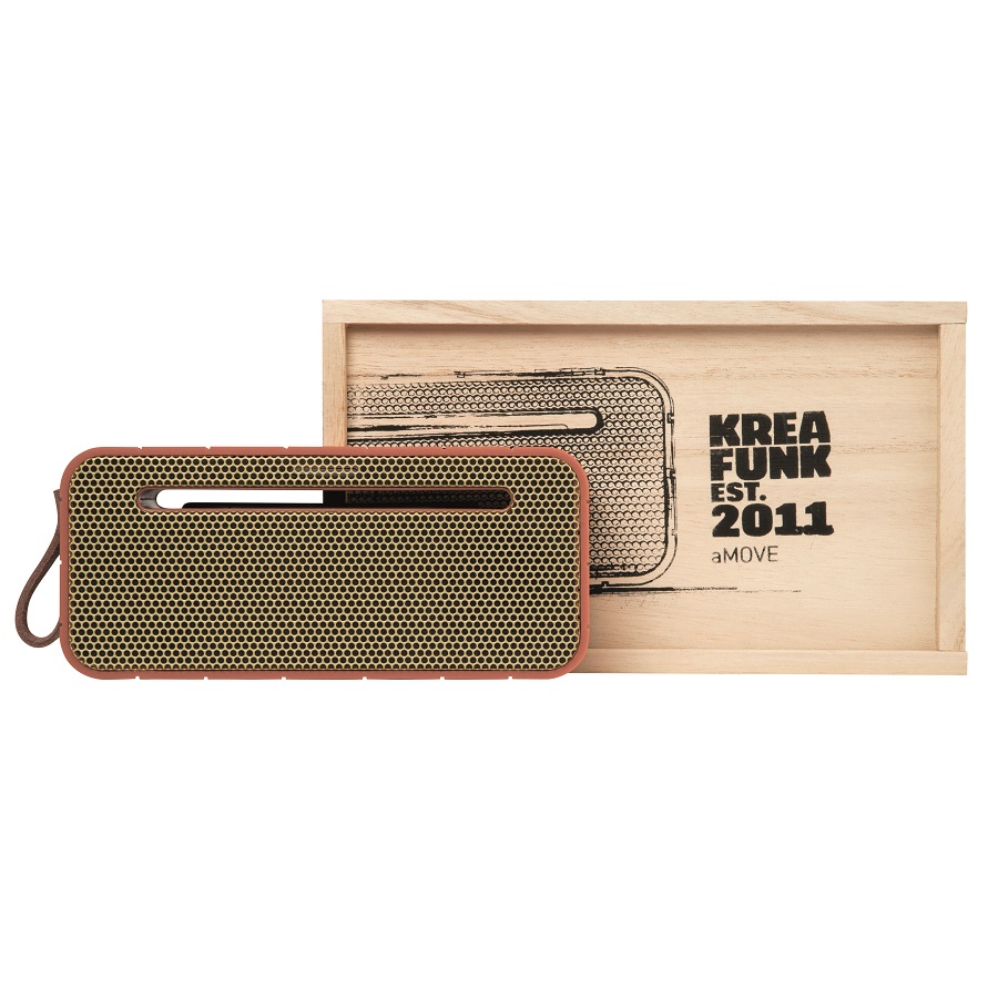 Kfng72 Колонка беспроводная с ремешком amove, коралловая KREAFUNK  - Вид №7