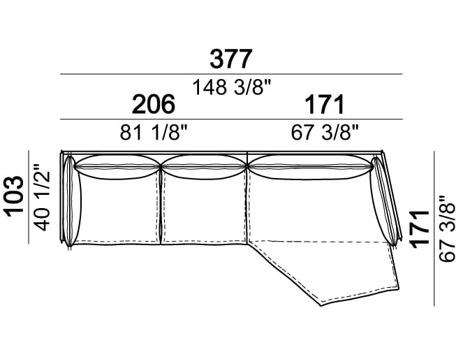 Кожаный модульный диван Arketipo Auto-Reverse ARCH-00031284 - Вид №26