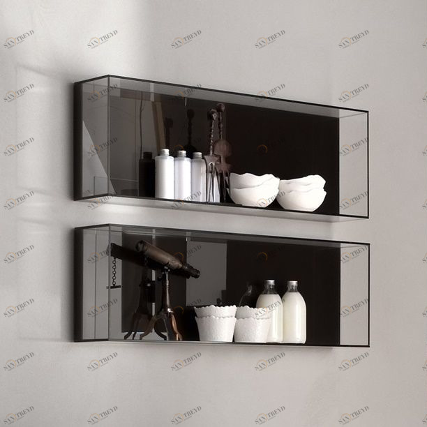 Toscoquattro Шкаф-полка стеклянный для ванной SPECCHIERE мокко 40MC1CTM