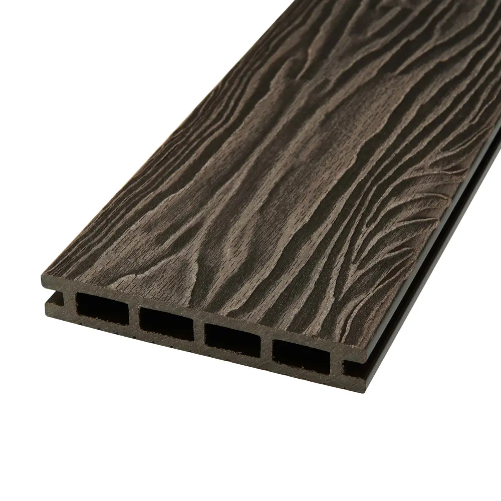 Террасная доска ДПК Прима Groentec цвет Венге 3000x145x22 мм Вельвет 0.44 м² STLM-2005388
