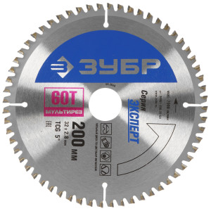 Диск пильный ЗУБР 36907-200-32-60 5318237