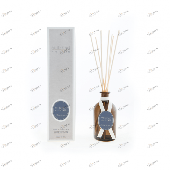 Диффузор с палочками 100мл "Минеральное море" Mineral sea MILLEFIORI MILANO МОРЕ 267461 Белый 