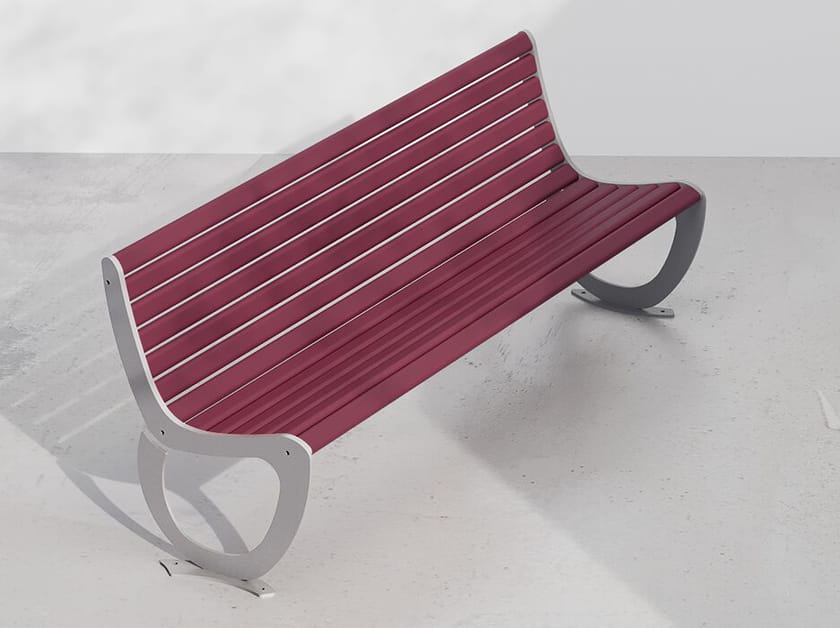 Оцинкованная стальная скамья со спинкой DIMCAR ARCH-00023921