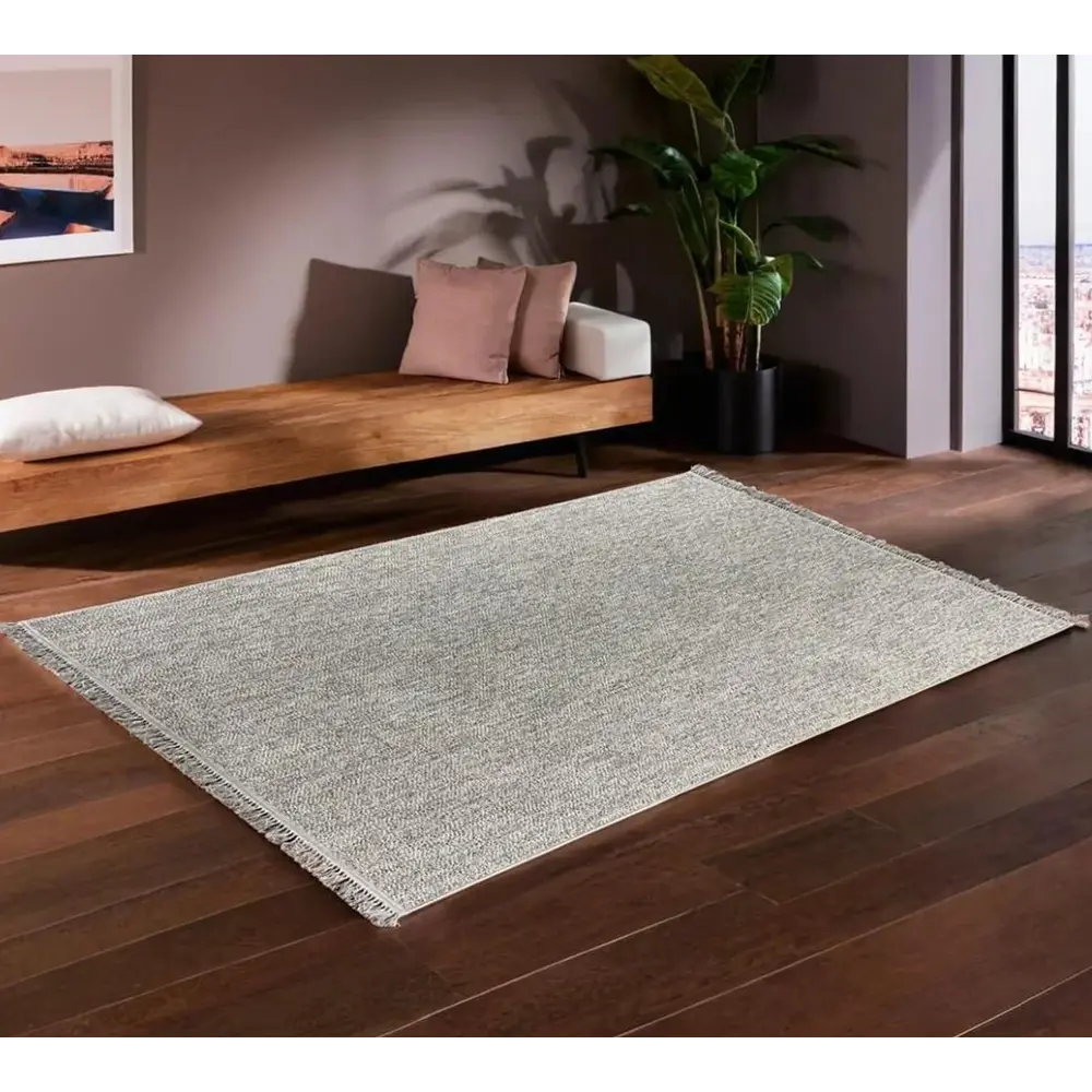OZKAPLAN KARPET Vegas - серый ковер с петлевым ворсом 160×230 см 89374968 STLM-1430432 - Вид №4