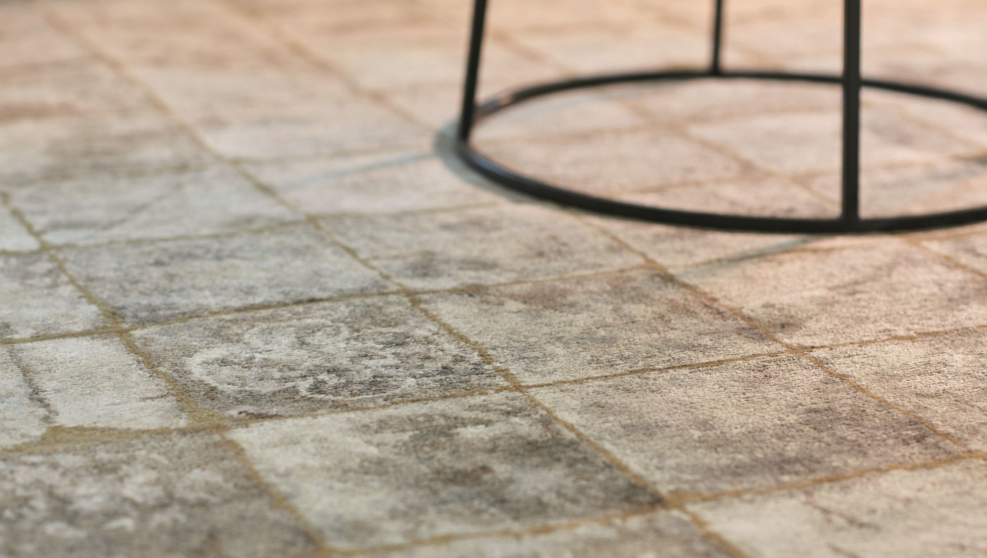 Прямоугольный ковер ручной работы с геометрическим рисунком Toulemonde Bochart Exclusiv ARCH-00005258 - Вид №1