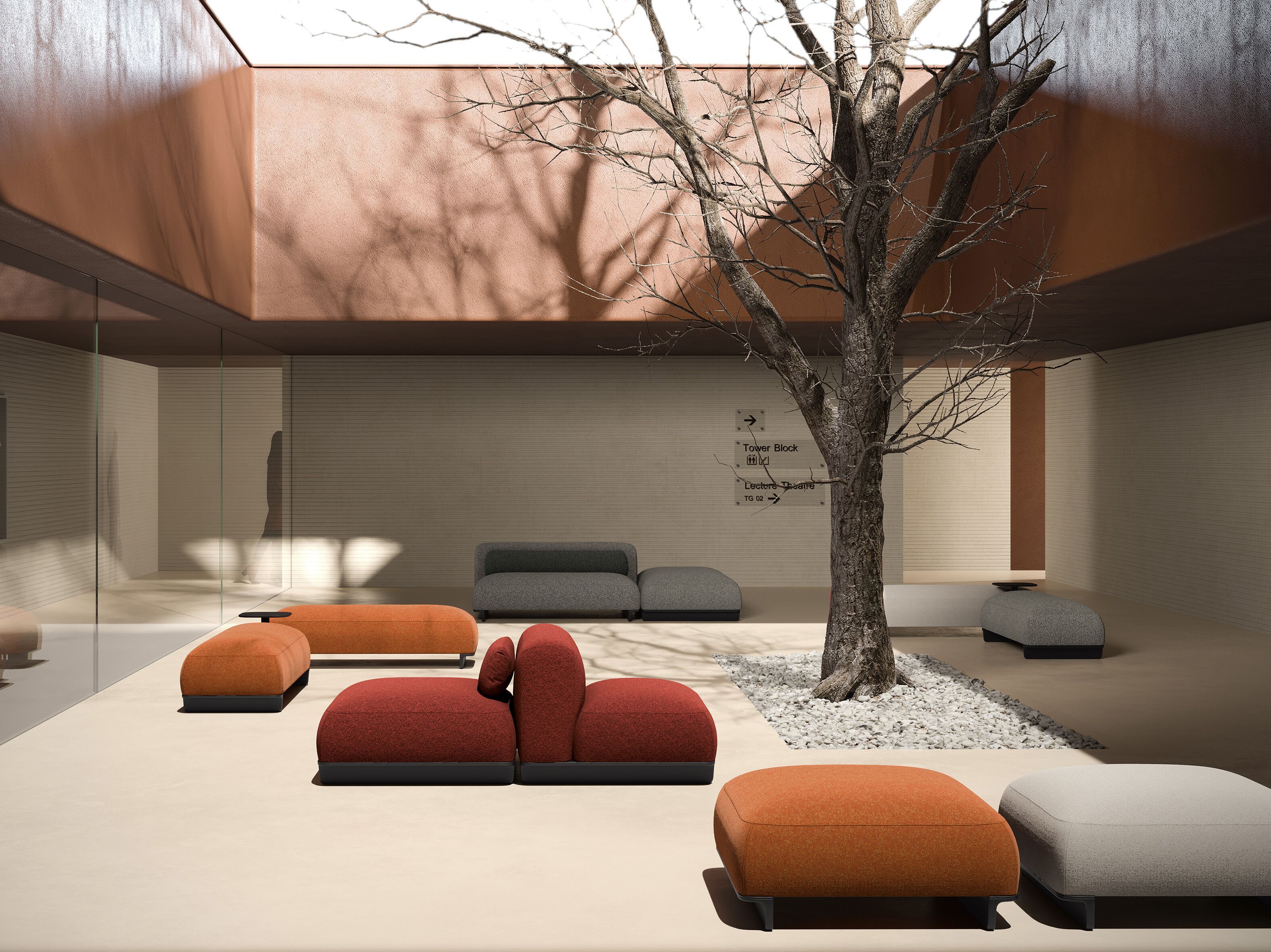 Ткань мягкий съемный садовый диван Arper Ralik ARCH-00069219 - Вид №4