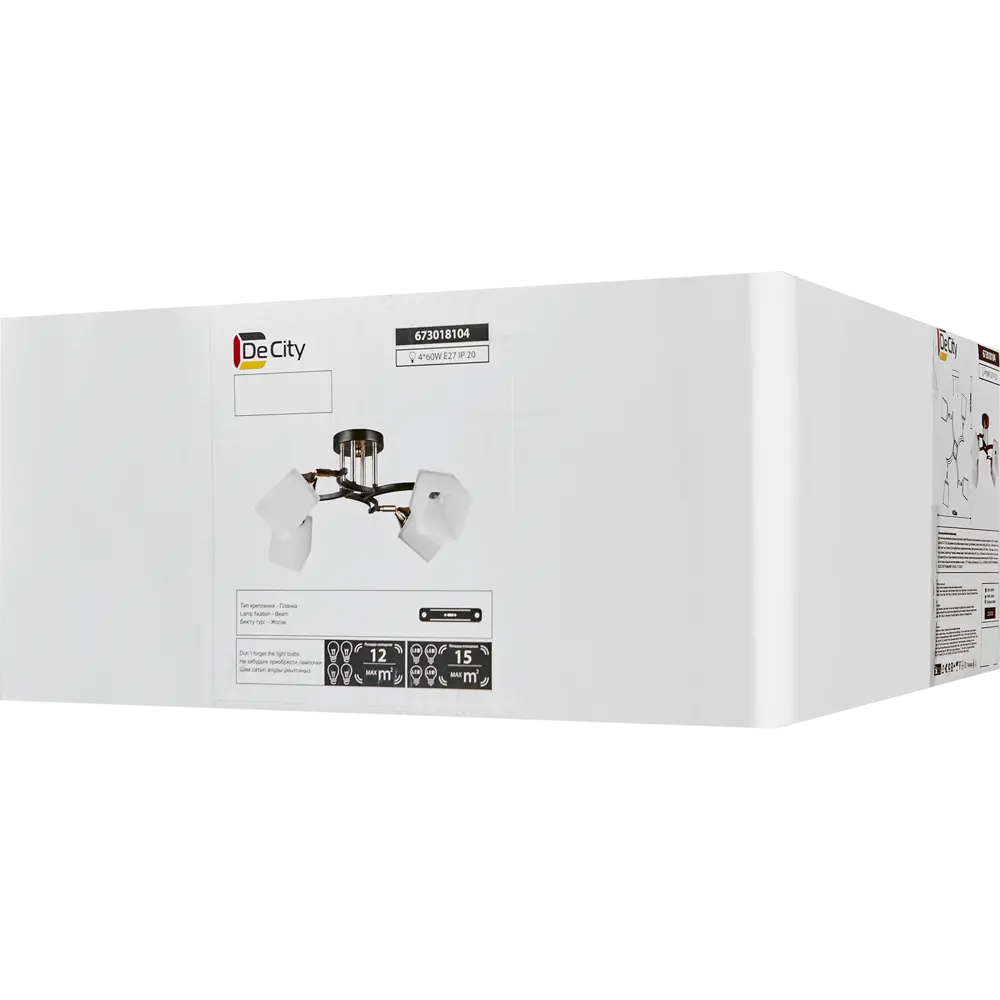 Люстра De City Тетро - современная потолочная с четырьмя стеклянными кубами 88038453 STLM-0922470 - Вид №9