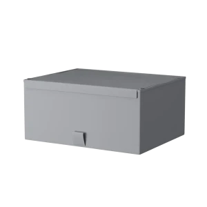 Короб с крышкой Spaceo Granit 3, 360x165x280 мм, 16 л, нетканый, цвет серый 82319118 STLM-2200635