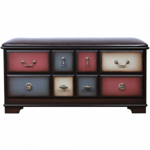 11542 Банкетка Пандора 4 с ящиком Орех Mix BOGACHO