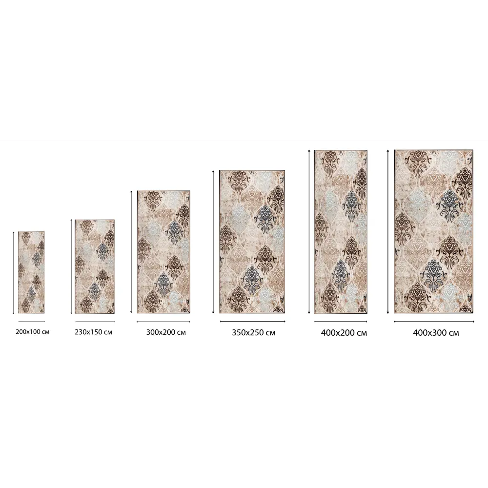 Ковер полипропилен Люкс L013 300x500 см цвет бежевый MERINOS STLM-2204724 - Вид №4