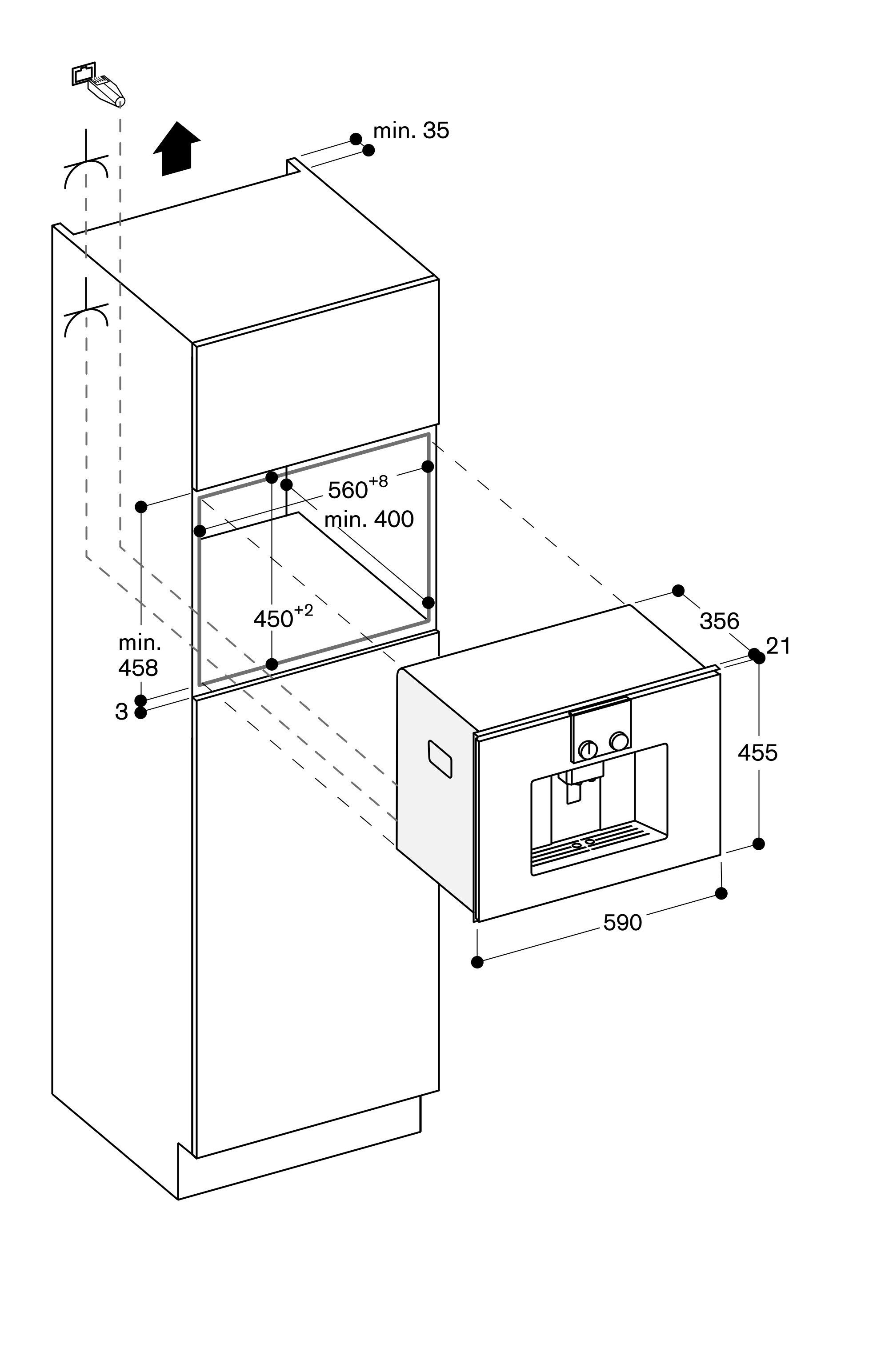 Встроенная автоматическая кофемашина GAGGENAU серия 200 ARCH-00103895 - Вид №2