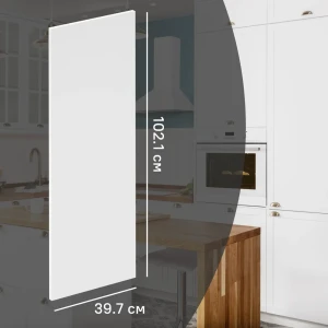 Фасад кухонного шкафа Ньюпорт 39.7x102.1 см KONSENSA МДФ цвет белый 89421735 STLM-2150582
