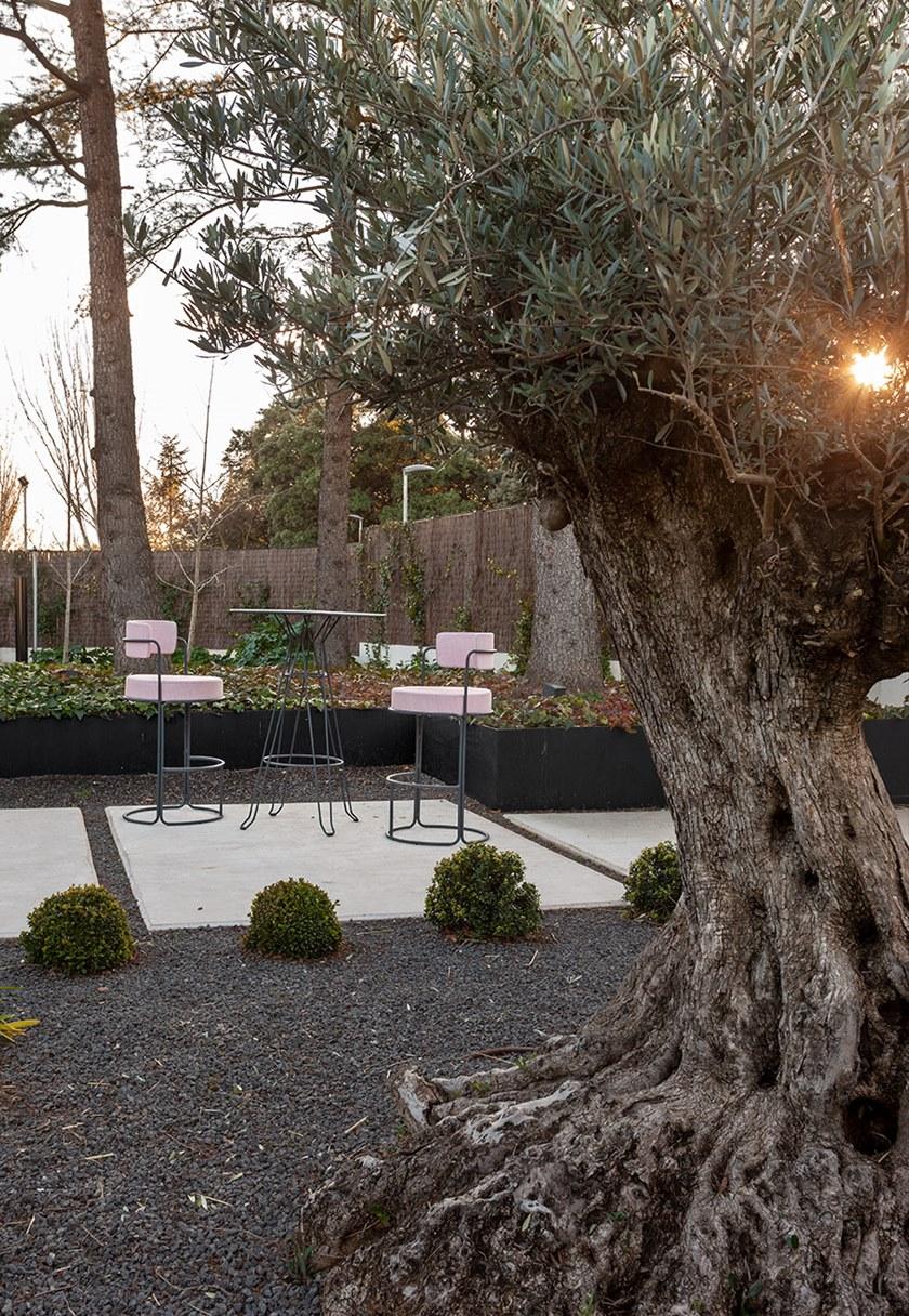 iSimar Высокий садовый стул из стали со спинкой Paradiso 8085 - Вид №1