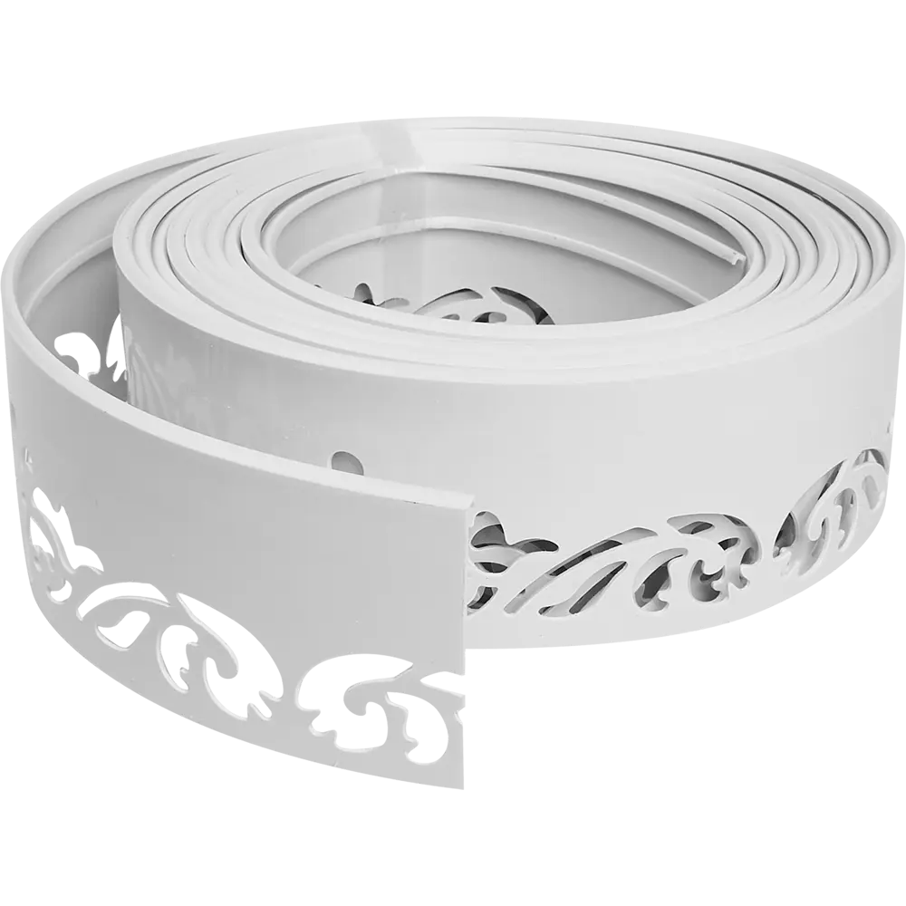 89134286 Бленда Лиана пластик 5 м цвет белый STLM-0825779 DOMLEGRAND 