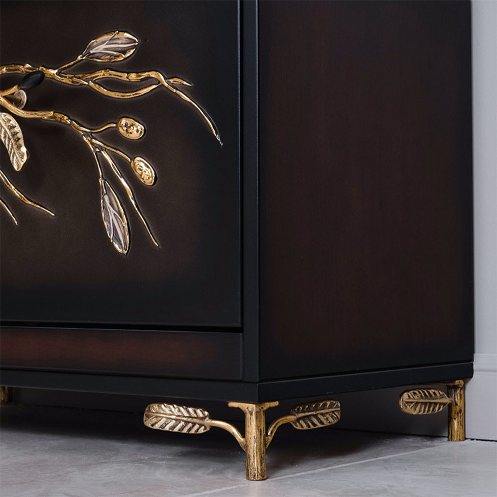 11628 Банкетка Oliva Branch Каштан Амбер BOGACHO 4627196597495 - Вид №2