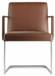 Poltrona Frau Консольное кожаное кресло с подлокотниками L'ufficio - poltrone conferenza