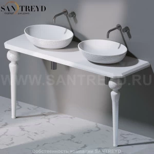 AeT ITALIA Deco Консольный столик с индивидуальными белыми ножками C275.400