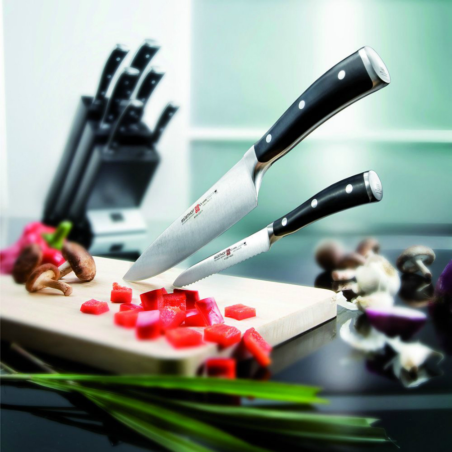 Набор кухонных ножей Classic Ikon на деревянной подставке, 6 шт WUESTHOF W9876WUS - Вид №1