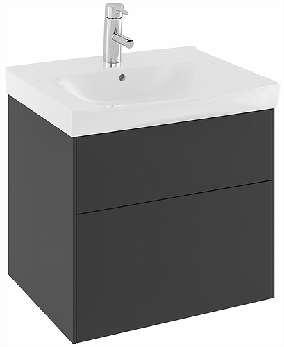 42551 IFO Sense тумба под умывальник, с двумя ящиками, W = 600 мм, W1 = 622 мм, белый - Вид №5