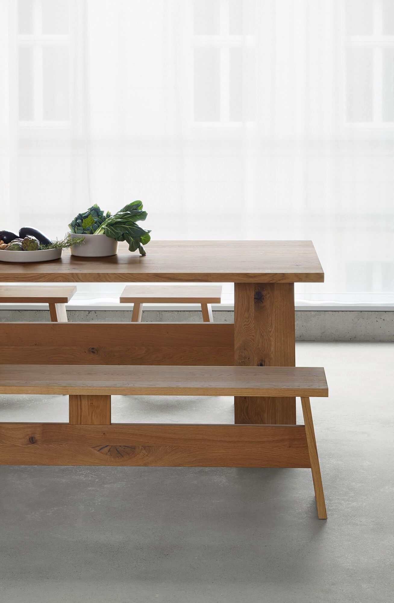 Прямоугольный стол из массива дерева In Stock e15 ARCH-00033745 - Вид №1