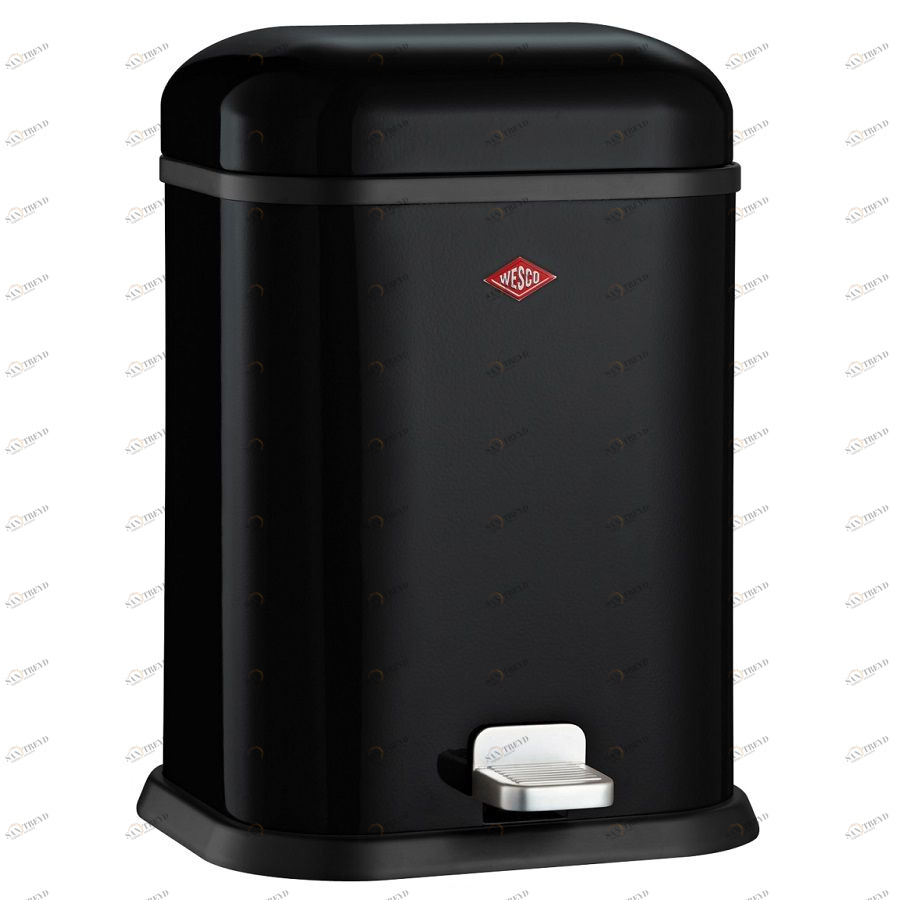 Бак для мусора с педалью Single Boy, прямоугольный, 13 л, черный Wesco 13221262
