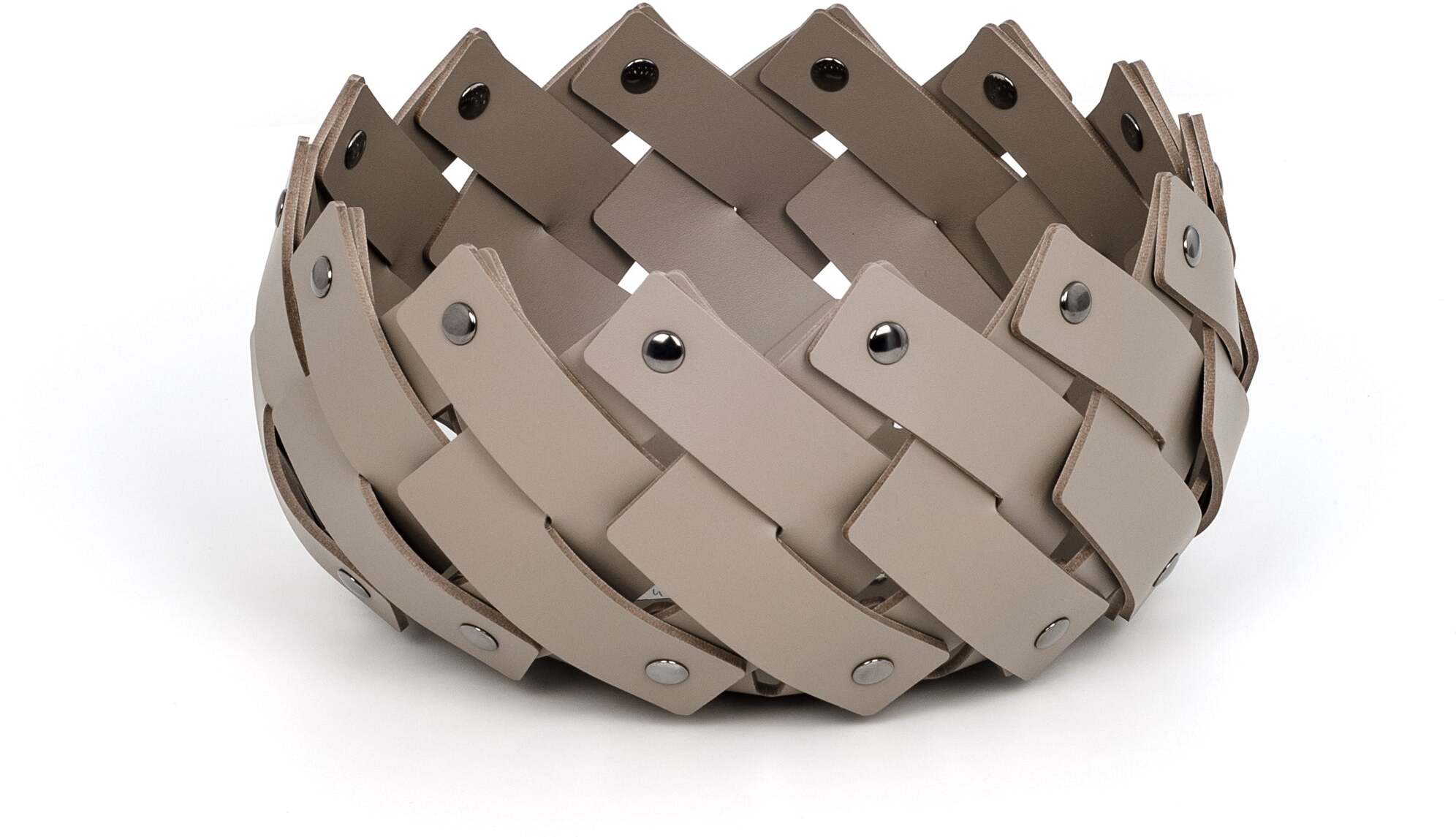 Пустой карман Almeria - Ø25XH13см / регенерированная кожа_серо-коричневый