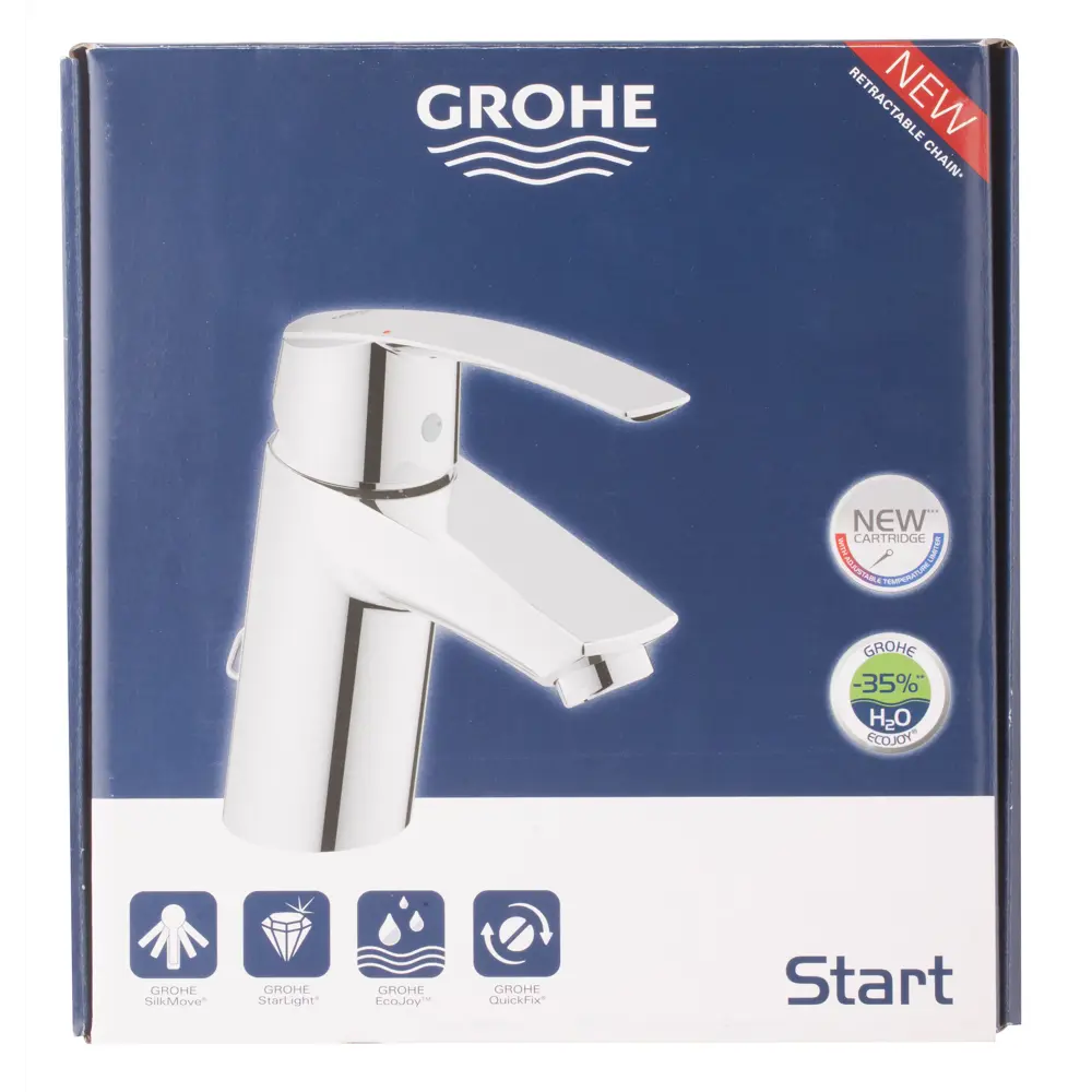 Смеситель для раковины Grohe Start однорычажный цвет хром 18827536 STLM-2035526  - Вид №3
