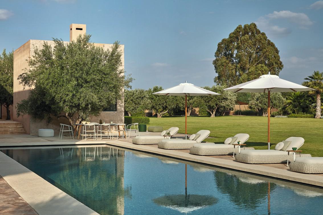 Стул лава веревка 4,5мм антрацит + teak Manutti Duo MNST39 - Вид №17