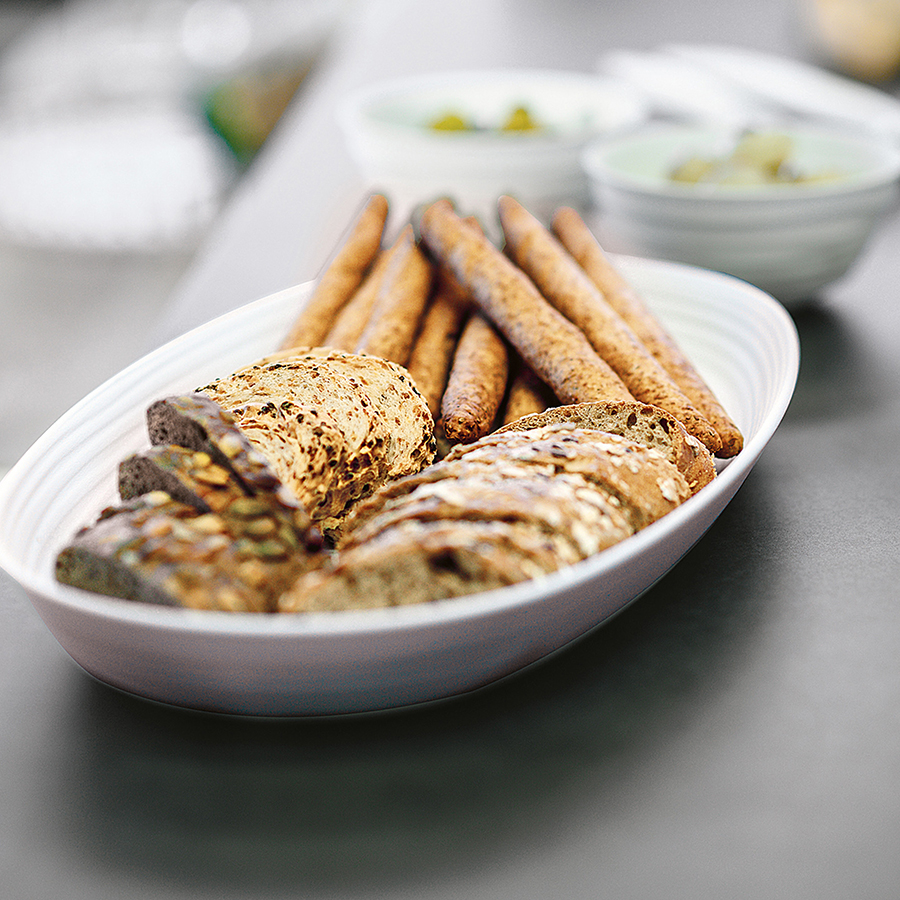 175400158 Блюдо сервировочное tierra, 22,9х41х4,2 см, бежево-розовое Guzzini  - Вид №1