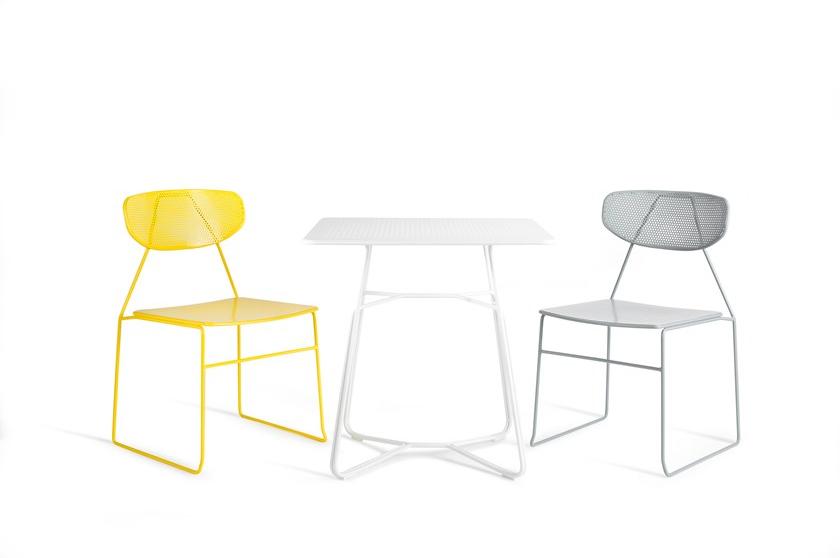 Deadgood Квадратный металлический стол Naked Nt1 - Вид №1