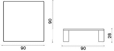 Ethimo Низкий садовый стол из керамического сланца Esedra Estqbawg0 - Вид №6